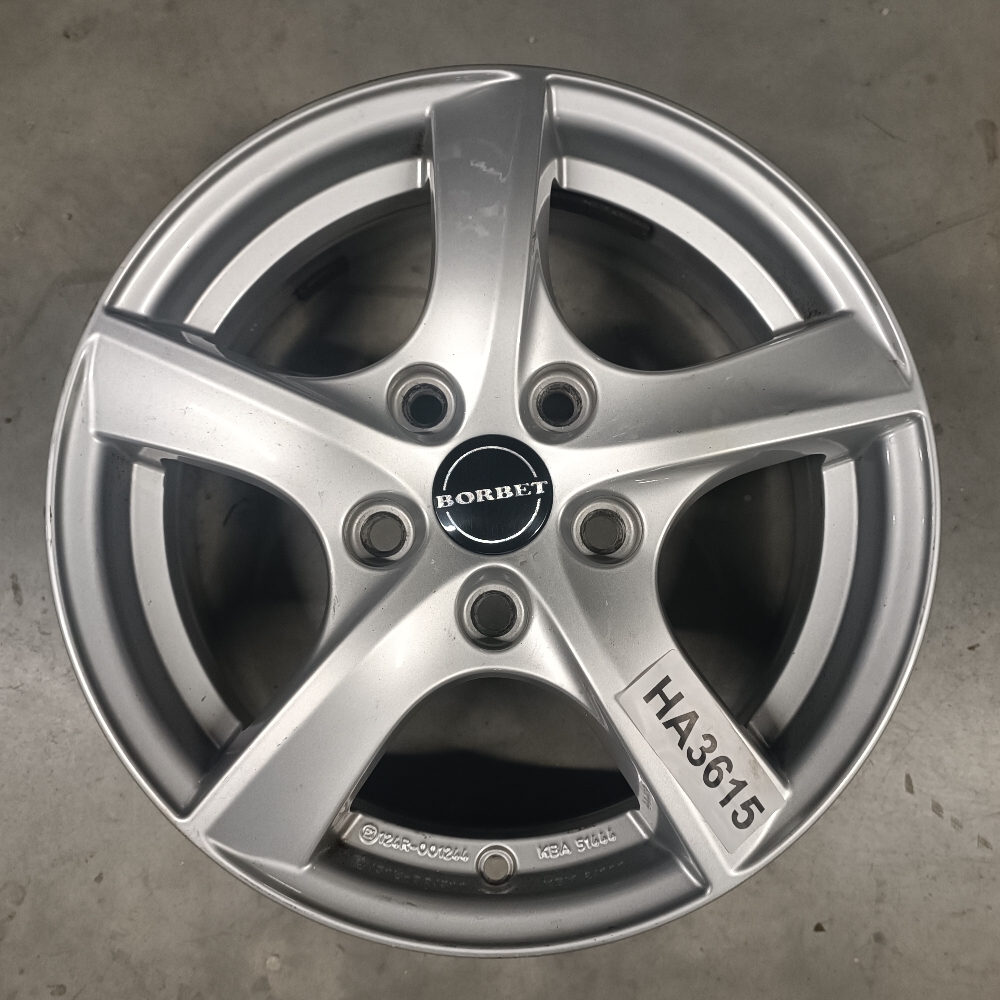 Borbet 5X112 5.5X15 ET45 66.6 HA3615 használt